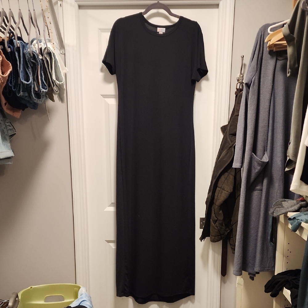 NWT LuLaRoe MARIA Classic PURE Black Maxi Dress